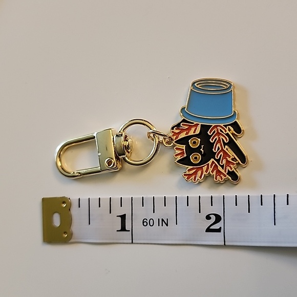 Mischievous CAT  ZIPPER Pull purse charm   Charm bracelet Lobster claw clip - Picture 3 of 4